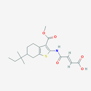 4-{[3-(Methoxycarbonyl)-6-tert-pentyl-4,5,6,7-tetrahydro-1-benzothien-2-yl]amino}-4-oxo-2-butenoic acid