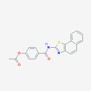 Acetic acid 4-(naphtho[2,1-d]thiazol-2-ylcarbamoyl)-phenyl ester