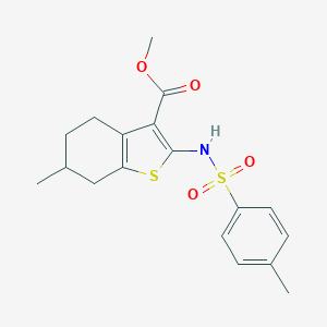 Methyl 6-methyl-2-{[(4-methylphenyl)sulfonyl]amino}-4,5,6,7-tetrahydro-1-benzothiophene-3-carboxylate