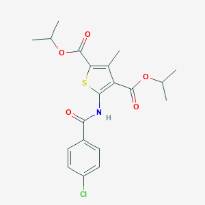 Diisopropyl 5-[(4-chlorobenzoyl)amino]-3-methyl-2,4-thiophenedicarboxylate