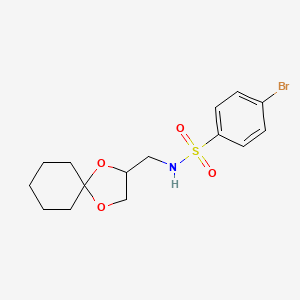 N-(1,4-dioxaspiro[4.5]decan-2-ylmethyl)-4-bromobenzenesulfonamide