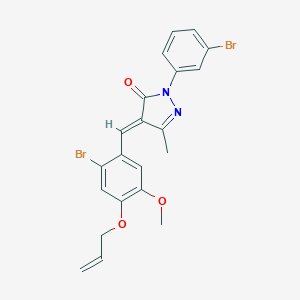 4-[4-(allyloxy)-2-bromo-5-methoxybenzylidene]-2-(3-bromophenyl)-5-methyl-2,4-dihydro-3H-pyrazol-3-one