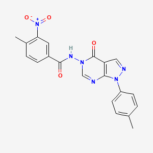 4-methyl-3-nitro-N-(4-oxo-1-(p-tolyl)-1H-pyrazolo[3,4-d]pyrimidin-5(4H)-yl)benzamide