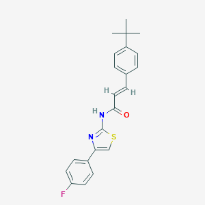 molecular formula C22H21FN2OS B330003 3-(4-tert-butylphenyl)-N-[4-(4-fluorophenyl)-1,3-thiazol-2-yl]acrylamide 