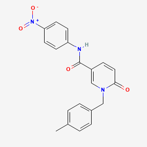 molecular formula C20H17N3O4 B3300046 1-(4-methylbenzyl)-N-(4-nitrophenyl)-6-oxo-1,6-dihydropyridine-3-carboxamide CAS No. 899970-39-9