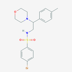 molecular formula C19H23BrN2O3S B3300097 4-bromo-N-(2-morpholino-2-(p-tolyl)ethyl)benzenesulfonamide CAS No. 899999-55-4