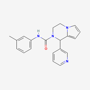 molecular formula C20H20N4O B3300127 1-(pyridin-3-yl)-N-(m-tolyl)-3,4-dihydropyrrolo[1,2-a]pyrazine-2(1H)-carboxamide CAS No. 900003-11-4