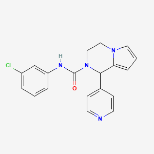 molecular formula C19H17ClN4O B3300129 N-(3-chlorophenyl)-1-(pyridin-4-yl)-3,4-dihydropyrrolo[1,2-a]pyrazine-2(1H)-carboxamide CAS No. 900003-28-3