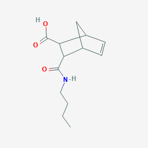 molecular formula C13H19NO3 B330017 3-(Butylcarbamoyl)bicyclo[2.2.1]hept-5-ene-2-carboxylic acid 