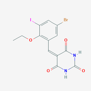 5-(5-bromo-2-ethoxy-3-iodobenzylidene)-2,4,6(1H,3H,5H)-pyrimidinetrione