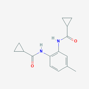 N-{2-[(cyclopropylcarbonyl)amino]-5-methylphenyl}cyclopropanecarboxamide