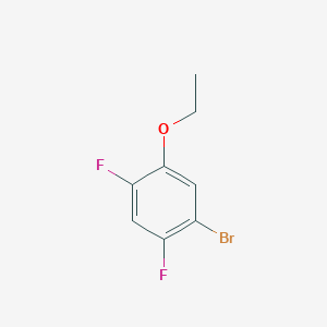 molecular formula C8H7BrF2O B3300220 1-溴-2,4-二氟-5-乙氧基苯 CAS No. 900175-11-3