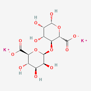 molecular formula C12H16K2O13 B3300248 海藻酸钾 CAS No. 9005-36-1