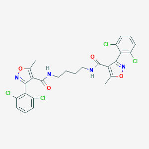 3-(2,6-dichlorophenyl)-N-[4-({[3-(2,6-dichlorophenyl)-5-methyl-4-isoxazolyl]carbonyl}amino)butyl]-5-methyl-4-isoxazolecarboxamide