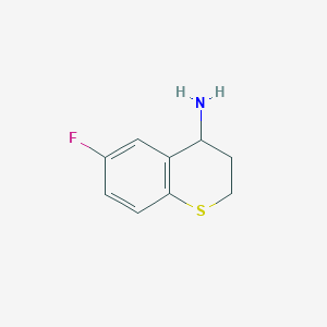 molecular formula C9H10FNS B3300266 6-Fluorothiochroman-4-amine CAS No. 900641-17-0