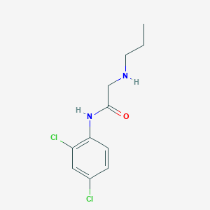 molecular formula C11H14Cl2N2O B3300276 N-(2,4-二氯苯基)-2-(丙氨基)乙酰胺 CAS No. 900641-69-2