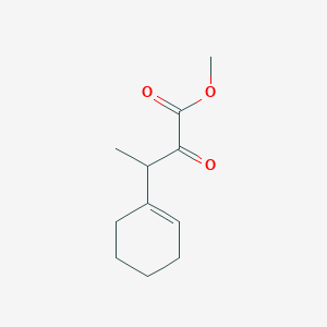 molecular formula C11H16O3 B3300319 Methyl 3-(cyclohex-1-en-1-yl)-2-oxobutanoate CAS No. 90107-26-9