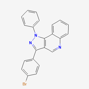 molecular formula C22H14BrN3 B3300327 3-(4-bromophenyl)-1-phenyl-1H-pyrazolo[4,3-c]quinoline CAS No. 901228-82-8