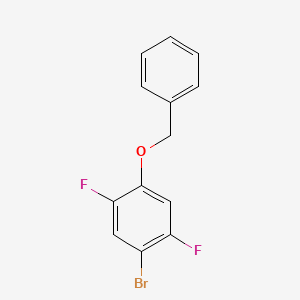 molecular formula C13H9BrF2O B3300350 1-苄氧基-4-溴-2,5-二氟苯 CAS No. 901238-24-2