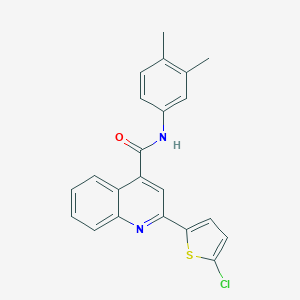 2-(5-chlorothiophen-2-yl)-N-(3,4-dimethylphenyl)quinoline-4-carboxamide