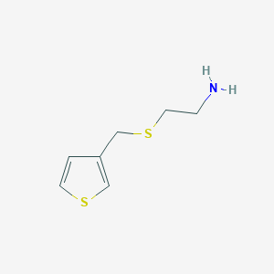 2-[(Thiophen-3-ylmethyl)sulfanyl]ethan-1-amine