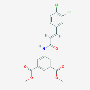 molecular formula C19H15Cl2NO5 B330045 Dimethyl 5-{[3-(3,4-dichlorophenyl)acryloyl]amino}isophthalate 