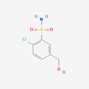 molecular formula C7H8ClNO3S B3300464 2-chloro-5-(hydroxymethyl)Benzenesulfonamide CAS No. 90196-34-2