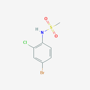 molecular formula C7H7BrClNO2S B3300471 N-(4-bromo-2-chlorophenyl)methanesulfonamide CAS No. 902092-99-3