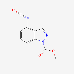 4-Isocyanatoindazol-1-carboxylic acid methyl ester