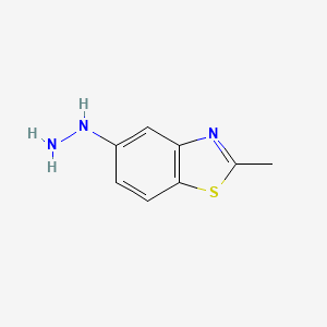 molecular formula C8H9N3S B3300488 5-Hydrazino-2-methyl-1,3-benzothiazole CAS No. 90223-51-1