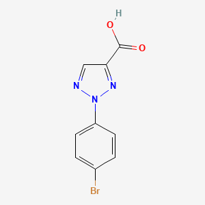 molecular formula C9H6BrN3O2 B3300489 2-(4-bromophenyl)-2H-1,2,3-triazole-4-carboxylic acid CAS No. 90224-84-3