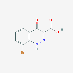 molecular formula C9H5BrN2O3 B3300531 8-Bromo-4-oxo-1,4-dihydrocinnoline-3-carboxylic acid CAS No. 90271-90-2