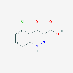 molecular formula C9H5ClN2O3 B3300532 5-Chloro-4-oxo-1,4-dihydrocinnoline-3-carboxylic acid CAS No. 90272-07-4