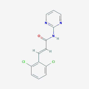 3-(2,6-dichlorophenyl)-N-(2-pyrimidinyl)acrylamide