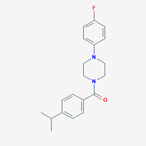 molecular formula C20H23FN2O B330057 1-(4-Fluorophenyl)-4-(4-isopropylbenzoyl)piperazine 