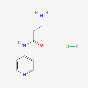 molecular formula C8H12ClN3O B3300591 3-amino-N-(pyridin-4-yl)propanamide hydrochloride CAS No. 90303-23-4