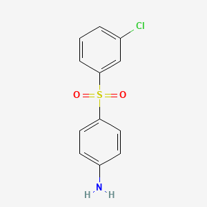 molecular formula C12H10ClNO2S B3300599 4-(3-Chloro-benzenesulfonyl)-aniline CAS No. 90309-26-5