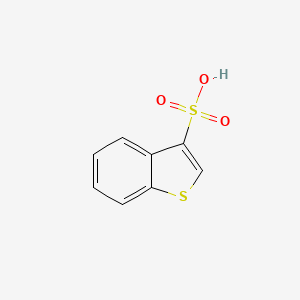 molecular formula C8H6O3S2 B3300614 Benzo[b]thiophene-3-sulfonic acid CAS No. 90321-78-1