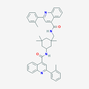 molecular formula C44H44N4O2 B330063 2-(2-methylphenyl)-N-{[1,3,3-trimethyl-5-({[2-(2-methylphenyl)quinolin-4-yl]carbonyl}amino)cyclohexyl]methyl}quinoline-4-carboxamide 