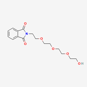 molecular formula C16H21NO6 B3300648 2-(2-(2-(2-(2-羟基乙氧基)乙氧基)乙氧基)乙基)异吲哚啉-1,3-二酮 CAS No. 90331-86-5