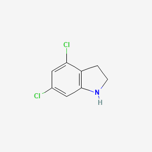 molecular formula C8H7Cl2N B3300667 4,6-Dichloroindoline CAS No. 903551-23-5