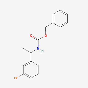 molecular formula C16H16BrNO2 B3300668 苄基（1-(3-溴苯基)乙基）氨基甲酸酯 CAS No. 903556-58-1