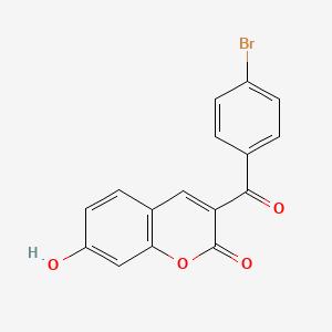 molecular formula C16H9BrO4 B3300719 3-(4-bromobenzoyl)-7-hydroxy-2H-chromen-2-one CAS No. 904454-33-7