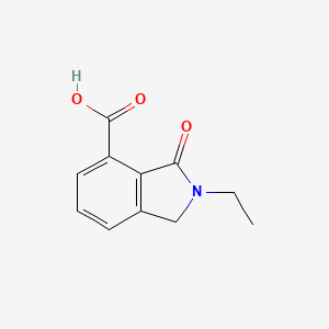 molecular formula C11H11NO3 B3300723 2-Ethyl-3-oxo-4-isoindolinecarboxylic acid CAS No. 904459-84-3