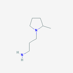molecular formula C8H18N2 B3300734 1-(3-Aminopropyl)-2-methylpyrrolidine CAS No. 904677-81-2