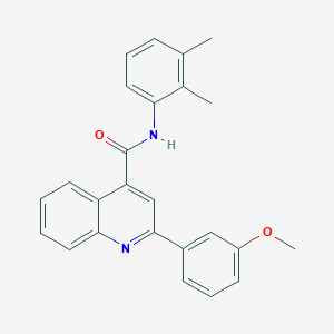 molecular formula C25H22N2O2 B330074 N-(2,3-dimethylphenyl)-2-(3-methoxyphenyl)quinoline-4-carboxamide 