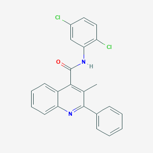 molecular formula C23H16Cl2N2O B330079 N-(2,5-dichlorophenyl)-3-methyl-2-phenylquinoline-4-carboxamide 