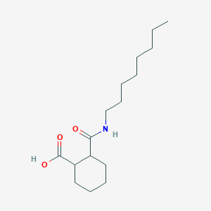 2-(Octylcarbamoyl)cyclohexanecarboxylic acid