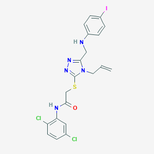 2-({4-allyl-5-[(4-iodoanilino)methyl]-4H-1,2,4-triazol-3-yl}sulfanyl)-N-(2,5-dichlorophenyl)acetamide