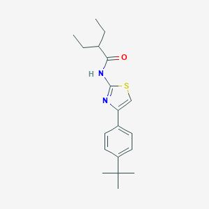 molecular formula C19H26N2OS B330083 N-[4-(4-tert-butylphenyl)-1,3-thiazol-2-yl]-2-ethylbutanamide 